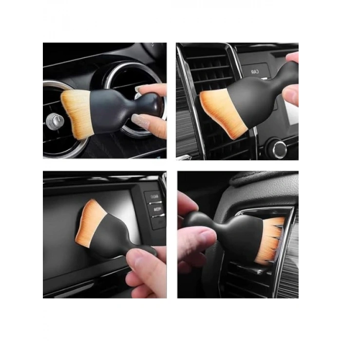 Yumuşak Kıllı Araç İçi Temizlik Fırçası Seti (2li)