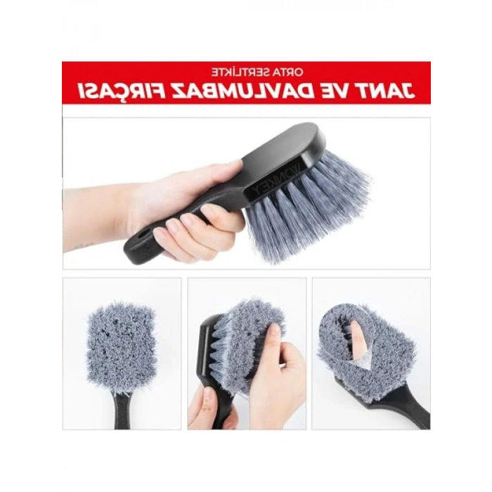 Yumuşak Kıllı Jant ve Davlumbaz Temizleme Fırçası