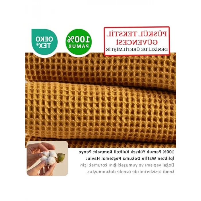 Yumuşak Pamuklu Waffle Plaj Havlusu, 90x180 cm Ölçüler