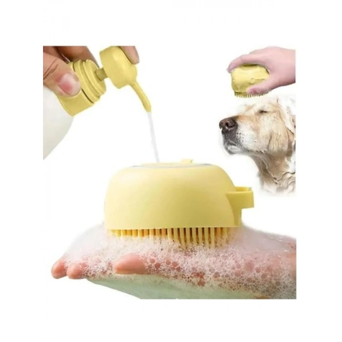 Yumuşak Silikon Hayvan Yıkama Kesesi - 80 ml Hazneli