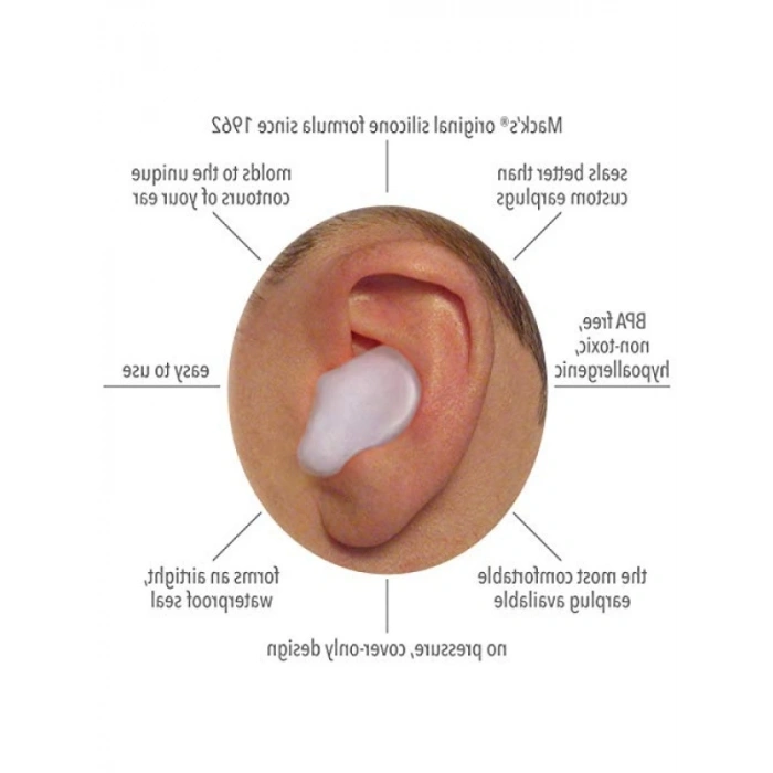 Yumuşak Silikon Kulak Tıkaçları - 6 Çift