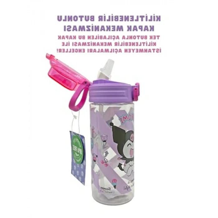 Yumuşak Silikon Pipetli Su Matarası, 500ml Kapasite