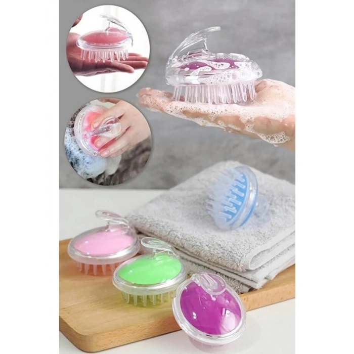 Yumuşak Silikon Saç Yıkama Tarağı, Masaj Etkisi