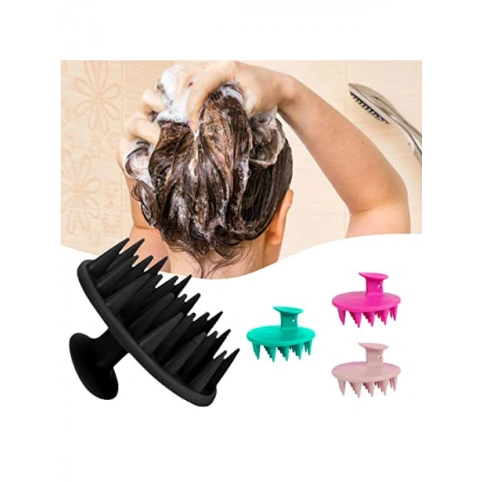 Yumuşak Silikon Uçlu Saç Derisi Masaj Tarağı