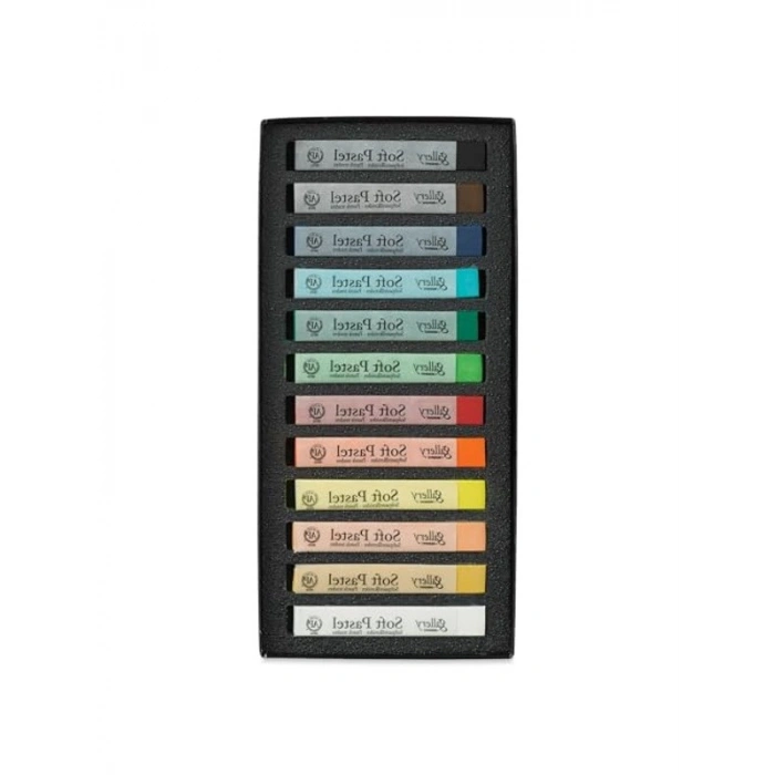Yumuşak Toz Pastel Boya Seti, 12 Renk ile Sanatsal Yaratıcılık