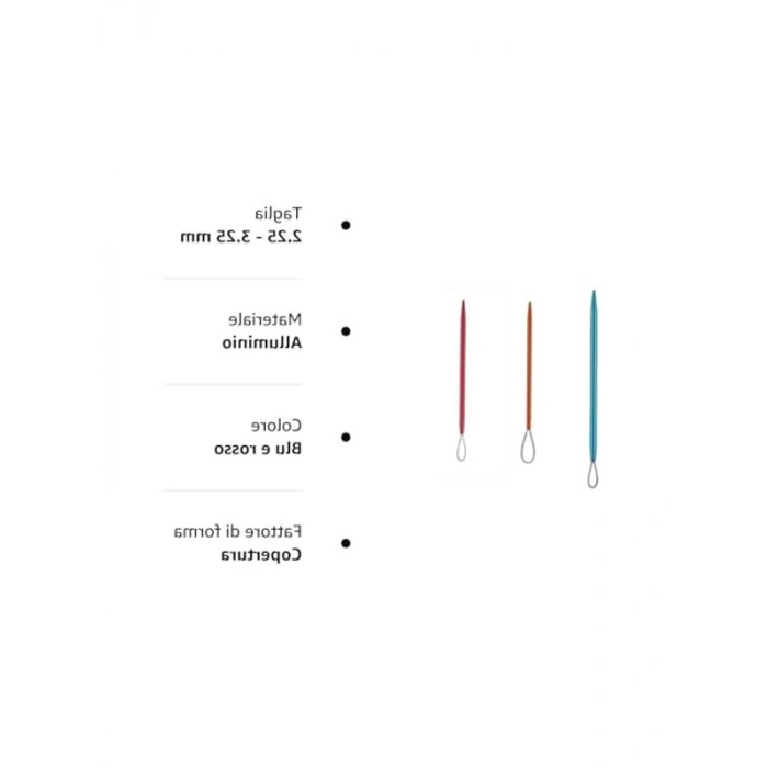 Yün İğnesi Seti - 3 Parça, 2.25, 2.75 ve 3.25 mm