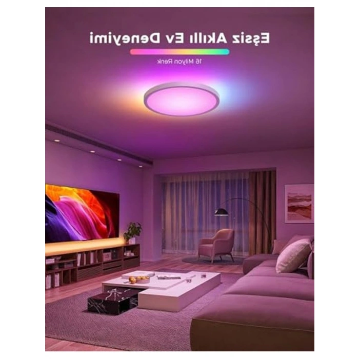 Yuvarlak Akıllı Tavan Armatürü, 12 İnç Ebat ile Modern Aydınlatma