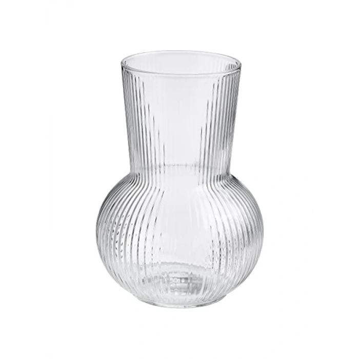 Yuvarlak Cam Vazo - 17 cm