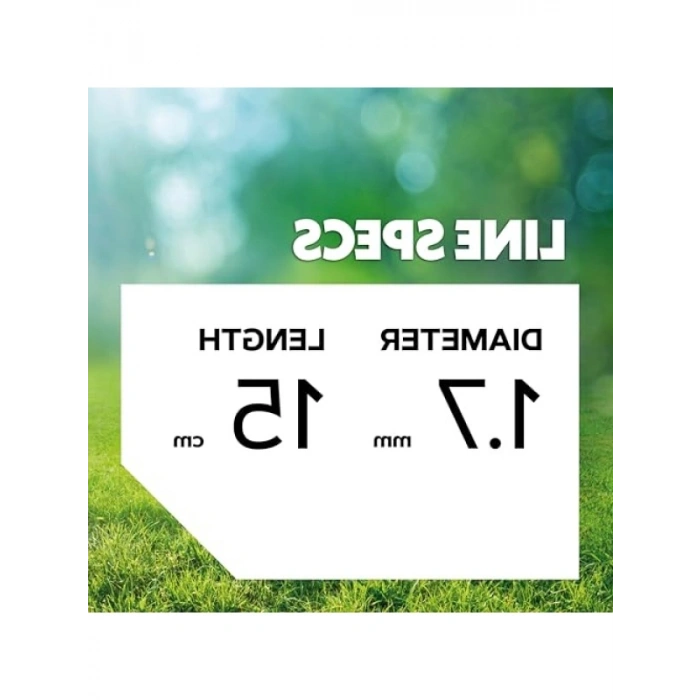 Yuvarlak Çim Biçme İpi, 1.7 mm Kalınlık, 15 m Uzunluk