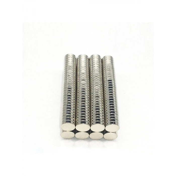 Yuvarlak Güçlü Neodyum Mıknatıs, 100 Adet 8x2mm Set