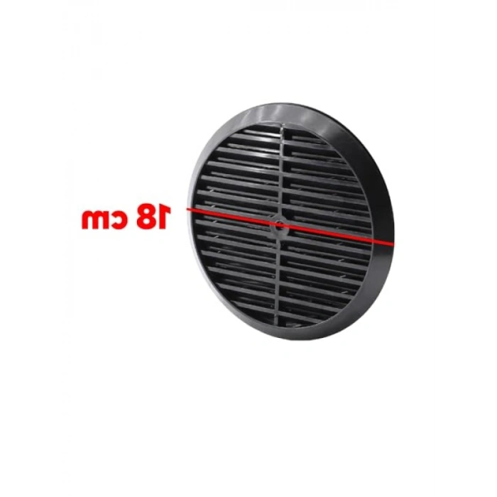 Yuvarlak Mutfak Cam Menfezi, 18 cm