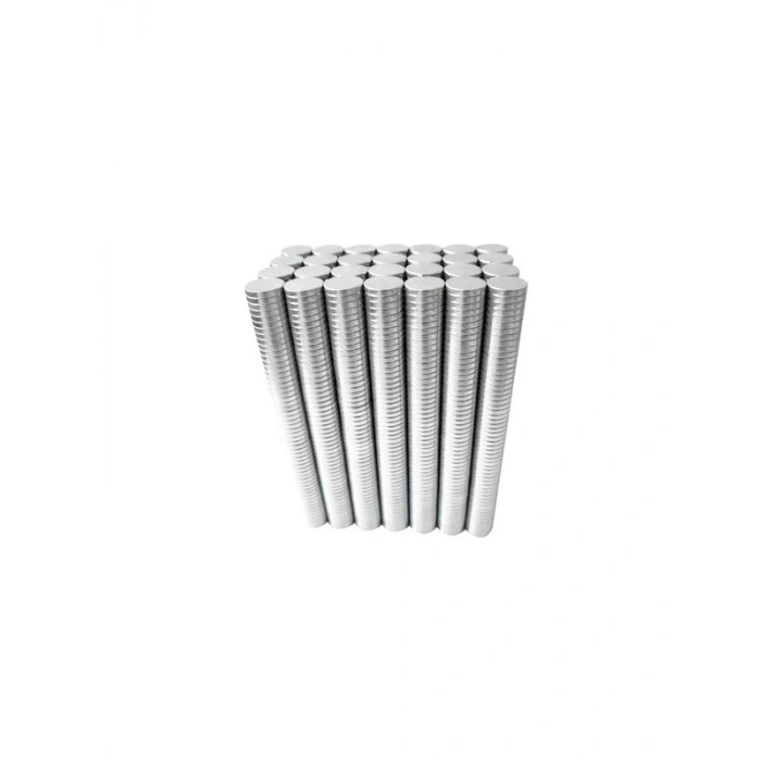 Yuvarlak Neodyum Mıknatıs Seti, 100 Adet, 7x2 mm