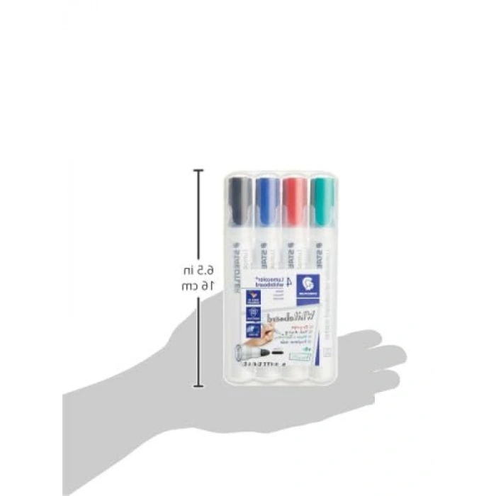 Yuvarlak Uçlu Beyaz Tahta Markör Seti - 4lü