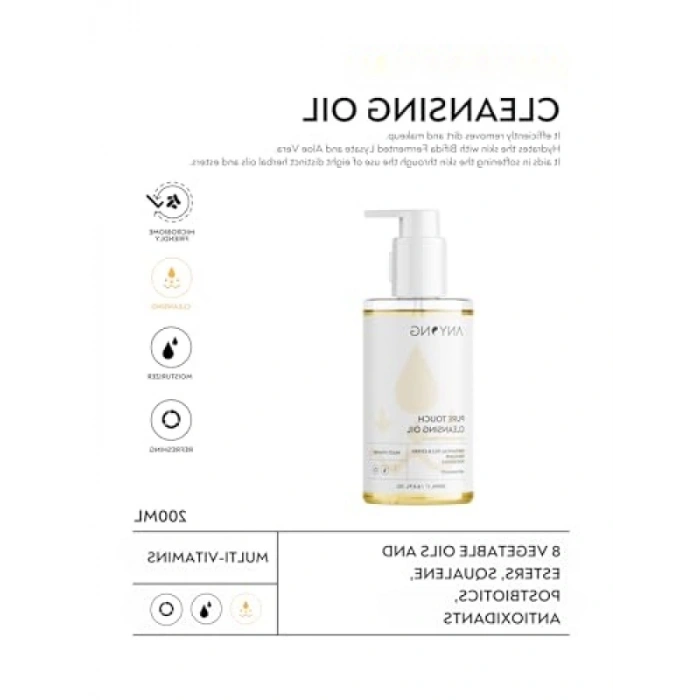 Yüz ve Vücut İçin Temizleme Yağı, 200 ml