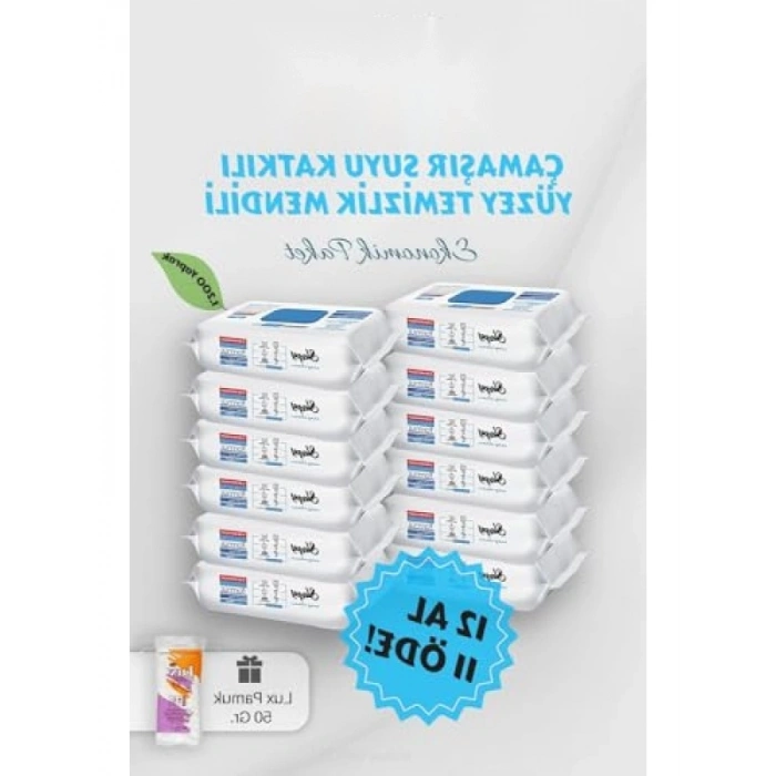 Yüzey Havlusu - Çamaşır Suyu Katkılı, 12 Adet