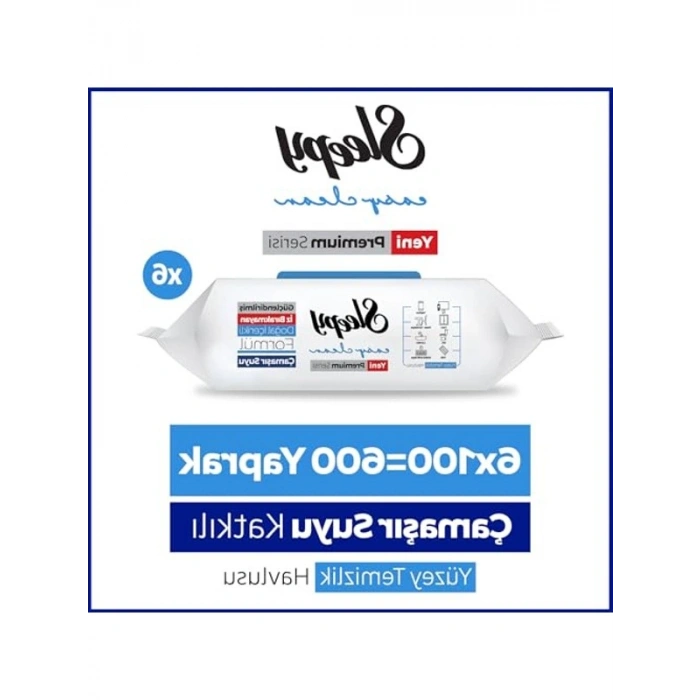 Yüzey Temizlik Havlusu Mendili, 6x100 Yaprak, Katkılı