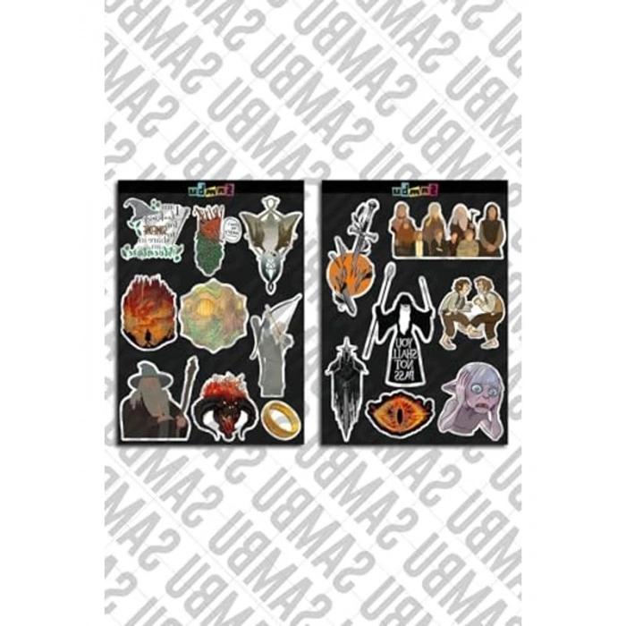 Yüzüklerin Efendisi Temalı Sticker Seti - Yaratıcı Etiketler