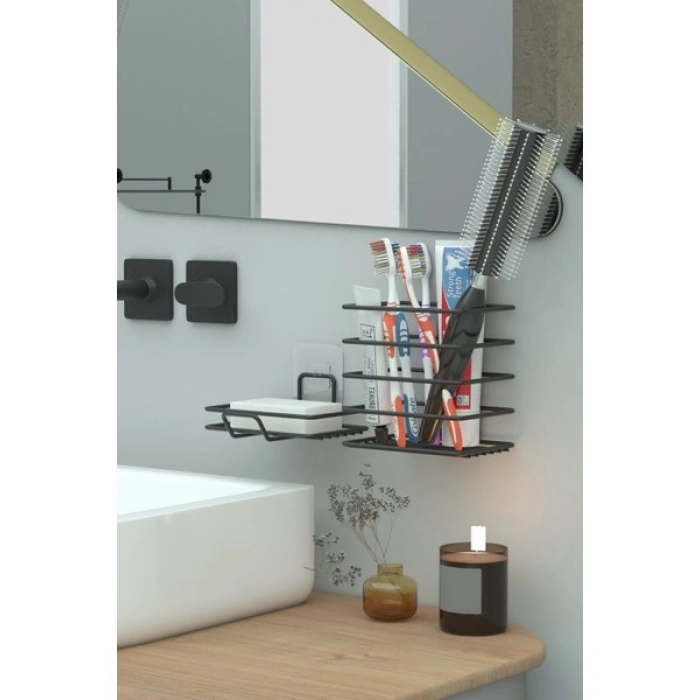 Zabata Metal Yapışkanlı Banyo Aksesuar Seti