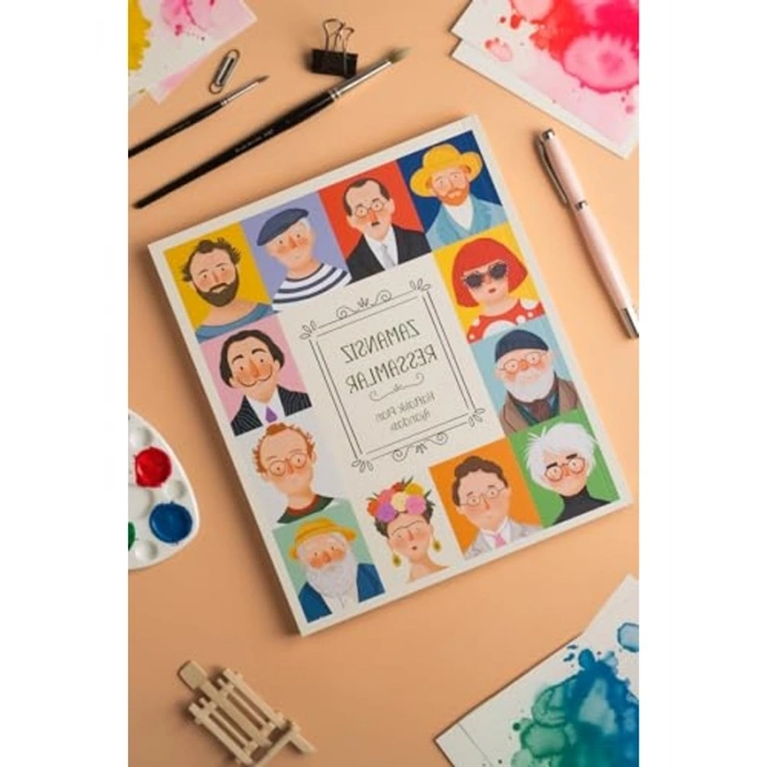 Zamansız Ressamlar için 16.5x19.5 cm Boyutunda Ajanda