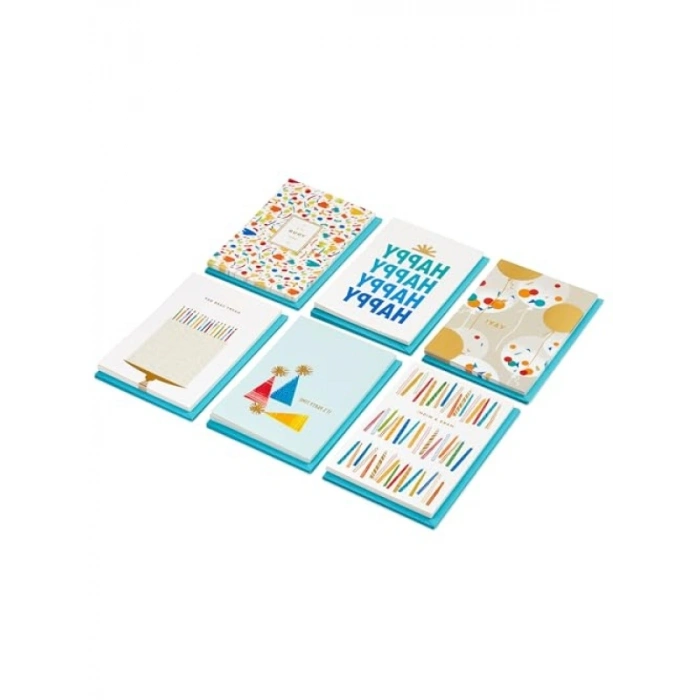 Zarflı Doğum Günü Kartı Seti - 36 Adet