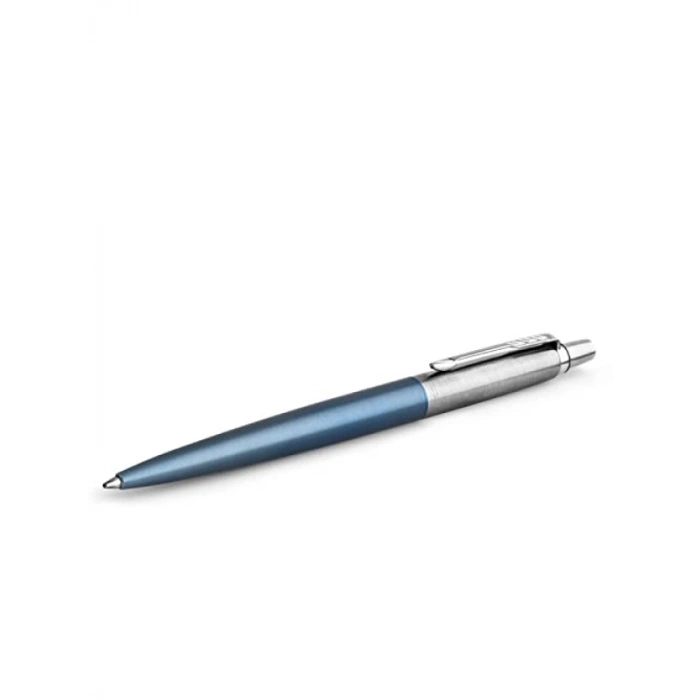 Zarif Tükenmez Kalem - Mavi Kaplama, Paslanmaz Çelik