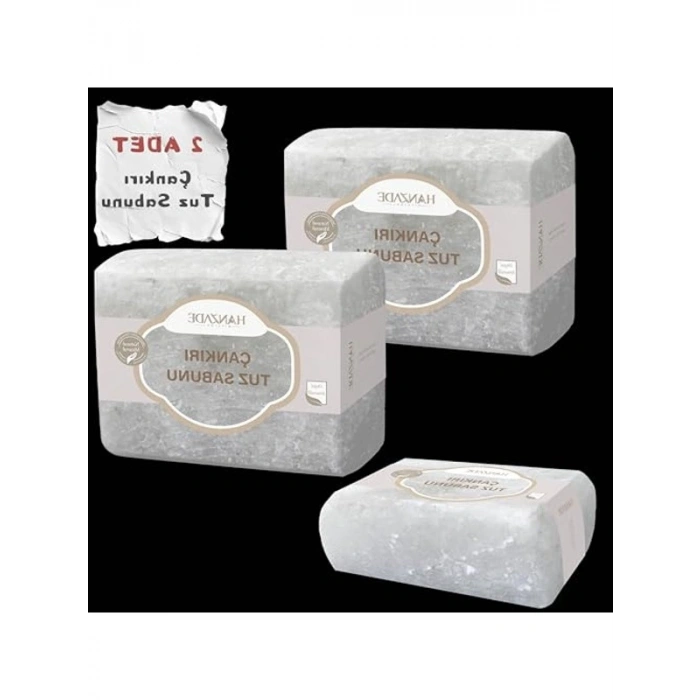 Zengin Mineralli Doğal Tuz Sabunu, 300-350 Gr x 2 Adet