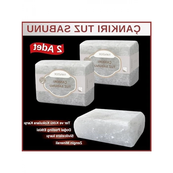 Zengin Mineralli Doğal Tuz Sabunu, 300-350 Gr x 2 Adet