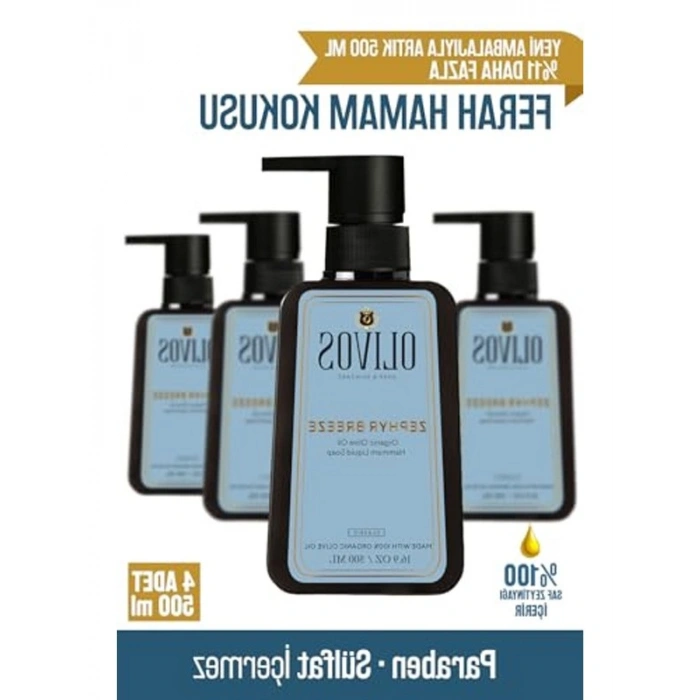 Zeytinyağlı Hamam Kokulu Sıvı Sabun, 500ml Derinlemesine Temizlik