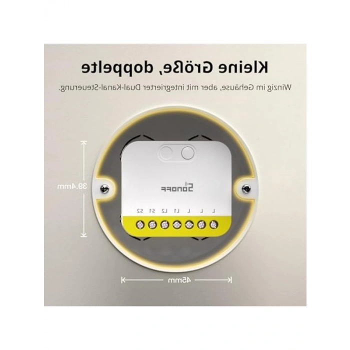 Zigbee Akıllı Anahtar, Nötr Tel Yok, Kompakt Tasarım