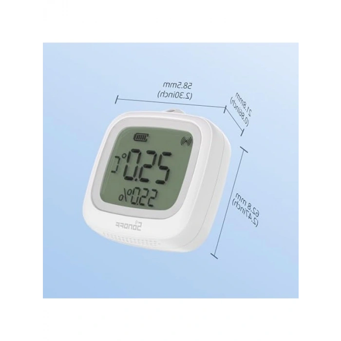 Zigbee LCD Akıllı Sıcaklık Nem Sensörü, Su Geçirmez ve Uygulama İzleme