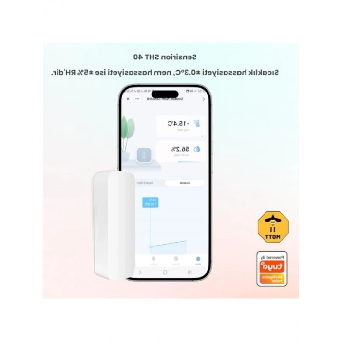 Zigbee Pilli Sıcaklık ve Nem Sensörü