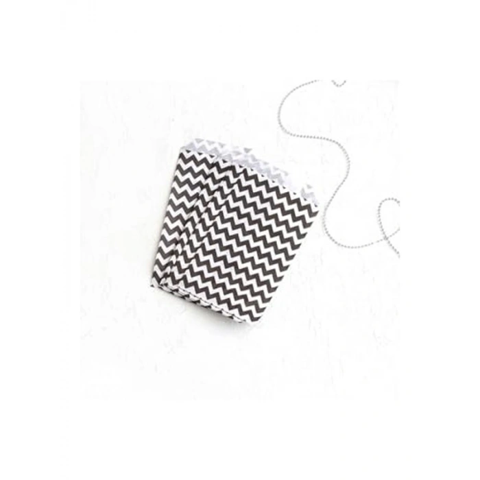 Zikzak Desenli 25 Adet Kese Kağıdı 11x20 cm