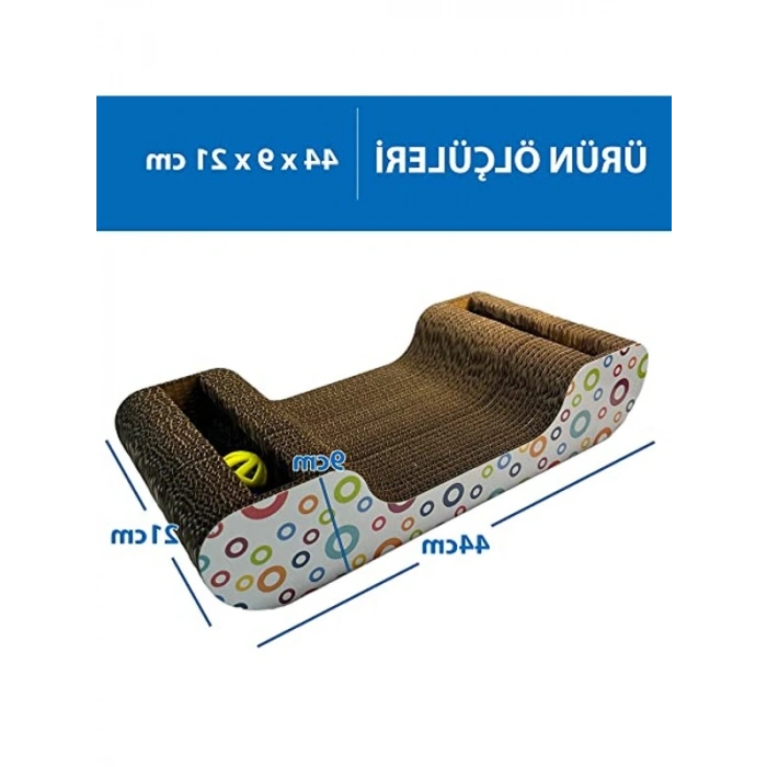 Zilli Toplu Kedi Tırmalama Kartonları, Doğal Kedi Otu İle