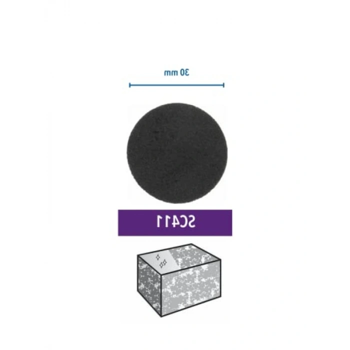 Zımpara Diskleri, 30 mm, 60 Kum, 6lı Set