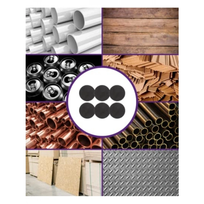 Zımpara Diskleri, 30 mm, 60 Kum, 6lı Set