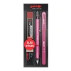 0.7 mm Mekanik Kalem Seti, Pembe Renk, Uç ve Silgi ile