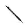 0.7 mm Uçlu Ergonomik Siyah Versatil Kalem, Yaylı Uç ve Uzun Silgi