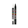 0.9-1.3 mm Keçe Uçlu Markör Kalem Seti, 2 Adet Siyah/Beyaz