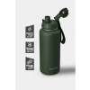 1 Hand Leak-Proof Sızdırmaz Çelik Termos 1000 Ml Green ST-215