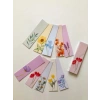 10 Adet Çiçek Temalı Kitap Ayracı, 40x145 mm Boyutunda