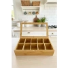 10 Bölmeli Çay Kutusu - Pratik Saklama Kapları
