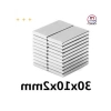 10lu Güçlü Neodyum Blok Mıknatıs, 30x10x2 mm Boyutunda