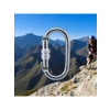 10 mm Kilitli Oval Karabina, Paslanmaz Çelik, Tırmanma İçin Uygun