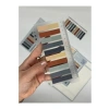 10 Renkli Gri ve Toprak Tonları İndeks Sticker Seti, Cetvelli
