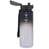 1000 ml Soft Touch Motivasyon Tritan Su Matarası (Siyah-Beyaz)
