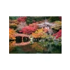 1000 Parça Ağaç Evler Puzzle - Canlı Renkler