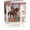 1000 Parça Kırmızı Antik Halı Desenli Eğlenceli Puzzle