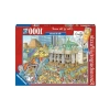1000 Parça Renkli Rio Manzarası Puzzle, Eğlenceli Aktivite