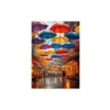 1000 Parça Yağmurlu Şemsiyeli Sokak Puzzle