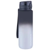 1000ml Soft Touch Motivasyon Su Matarası - Çift Renk, Siyah ve Beyaz